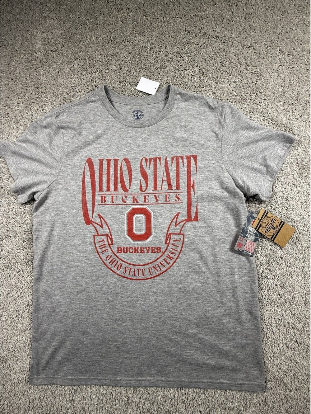 NWT Rivalry Threads Ohio State Buckeyes Men’s T Shirt Size L Gray